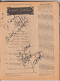 New York City Opera - Signed Program and Cast Pages 1973