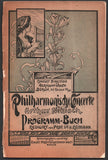 Nikisch, Arthur - Beethoven Concert Program 1898