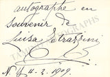 Opera Singers - Signatures Late 1800s-1910 (Lot 2)