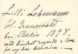 Opera Singers - Signatures Late 1800s-1910 (Lot 2)