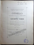 Verdi, Giuseppe - Othello - Drame Lyrique en Quatre Actes par Arrigo Boito 1894
