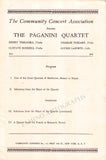 Paganini Quartet - Signed Program 1946