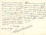 Barroilhet, Paul - Autograph Letter Signed