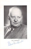 Hindemith, Paul - Signed Program London 1955