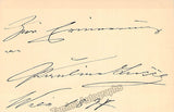 Opera Singers 1890s-1930s - Lot of 17 Signatures