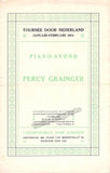 Grainger, Percy - Concert Program Amsterdam 1914