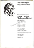 Perlman, Itzhak - Ashkenazy, Vladimir - Double Signed Program London 1978