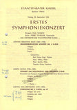 Fournier, Pierre - Signed Program Kassel, Germany 1965
