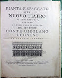 Capponi, Lorenzo - Pianta e Spaccato del Nuovo Teatro di Bologna