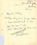 Vaughan Williams, Ralph - Autograph Note Signed