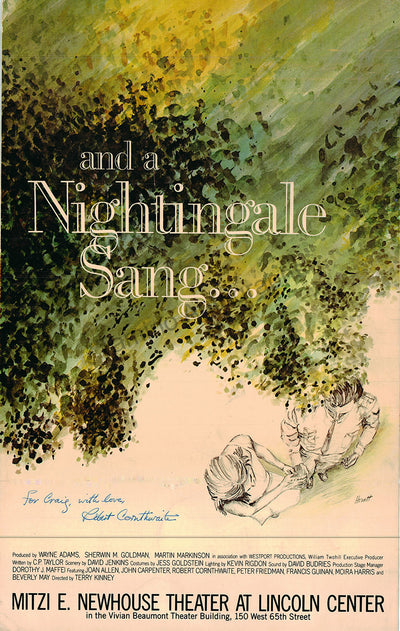 Cornthwaite, Robert - Signed Poster "And a Nightingale Sang"