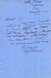 Hichens, Robert - Autograph Note Signed 1912