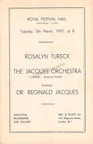 Tureck, Rosalyn - Signed Program London 1957