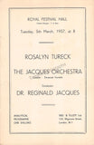 Tureck, Rosalyn - Signed Program London 1957