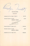 Tureck, Rosalyn - Signed Program London 1957