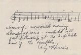 Harris, Roy - Autograph Music Quote Signed 1932