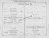 Royal Albert Hall - Set of 2 Concert Programs 1884