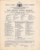Richter, Hans - Wagner Festival at ROH Program 1908