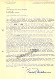 Bockelmann, Rudolf - 2 Typed Letters Signed