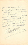 Leoncavallo, Ruggero - Autograph Letter Signed 1899