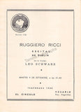 Ricci, Ruggiero - Concert Program Rosario 1958