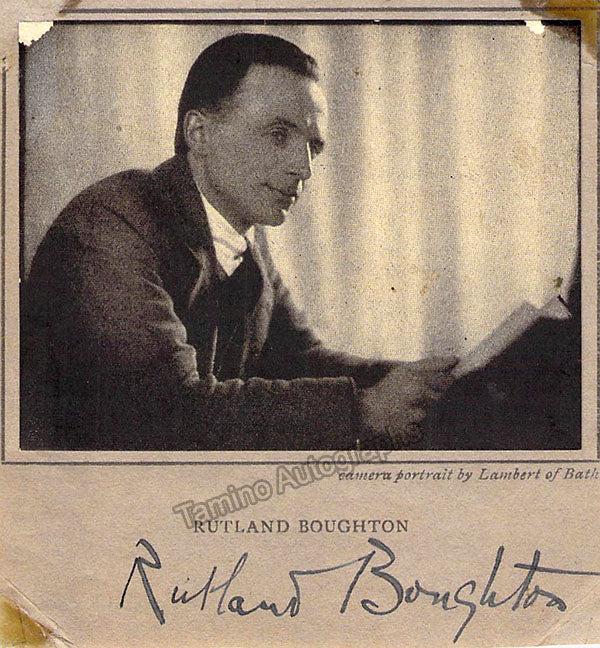Rutland Boughton autograph Original Tamino