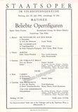 Vienna State Opera - Program Lot 1945-1955