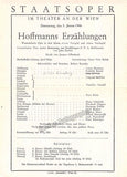 Vienna State Opera - Program Lot 1945-1955
