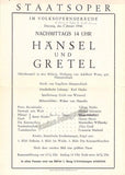Vienna State Opera - Program Lot 1945-1955