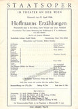 Vienna State Opera - Program Lot 1945-1955