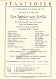 Vienna State Opera - Program Lot 1945-1955