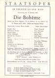 Vienna State Opera - Program Lot 1945-1955