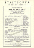 Vienna State Opera - Program Lot 1945-1955