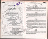 Kirov Ballet - Swan Lake Booklet Signed by Many New York 1992