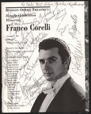Franco Corelli Celebration Concert - Program Signed by Many 1991