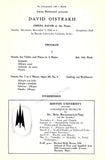 Violinists - Lot of 10 Concert Playbills & 1 Program