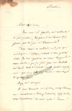 Choler, Saint-Agnan - Autograph Letter Signed