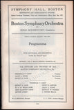Rachmaninov, Sergei - Concert Program Boston 1925
