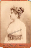 Sanderson, Sibyl - Autograph Note Signed + Unsigned Cabinet Photograph