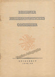 Sieben, Wilhelm - Concert Program Berlin 1943