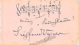 Wagner, Siegfried - Autograph Music Quote Signed