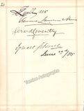 Pyne, Louisa - Pyne, Susanna - Pischek, Johann Baptist - Bevignani, Enrico - Delle Sedie, Enrico - Agnesi, Luigi - 4 pages from an Autograph Album