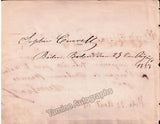 Cruvelli, Sofia - Treffz, Henriette - Signed Album Page and AMQS 1853