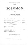 Solomon - Signed Program London 1954