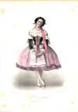 Paris Opera Ballet - Collection of 14 Vintage Colored Lithographs 1850s