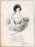 Favelli, Stefania - Vintage Lithograph and Program 1828