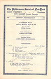 Violinist Programs - Lot of 6 Carnegie Hall Concert Programs 1919-1923
