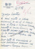 Pasero, Tancredi - Autograph Letter Signed