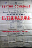 Teatro Comunale di Bologna - Unsigned Poster Il Trovatore 1950