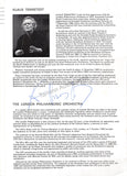 Tennstedt, Klaus - Varady, Julia - Meier, Waltraud - Signed Program London 1985